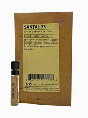 Le Labo Santal 33 Samplel Travel Size Samples NWT Unisex